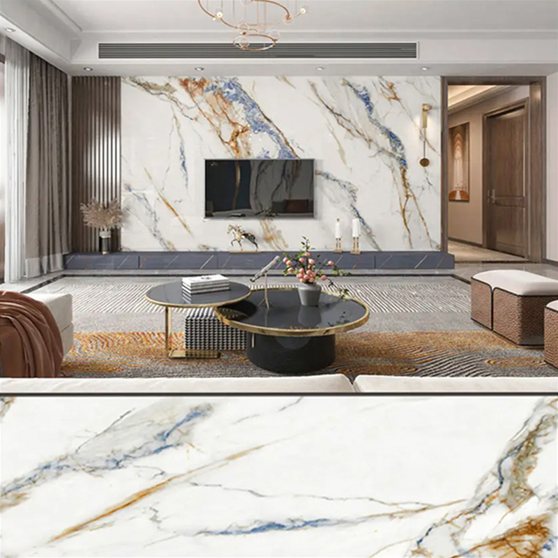 1220 × 2800 mm UV-beschichtete PVC-Marmorplatte für Möbel und Schränke, leichte und langlebige Dekoration, Wandpaneel aus laminiertem Kunststoff