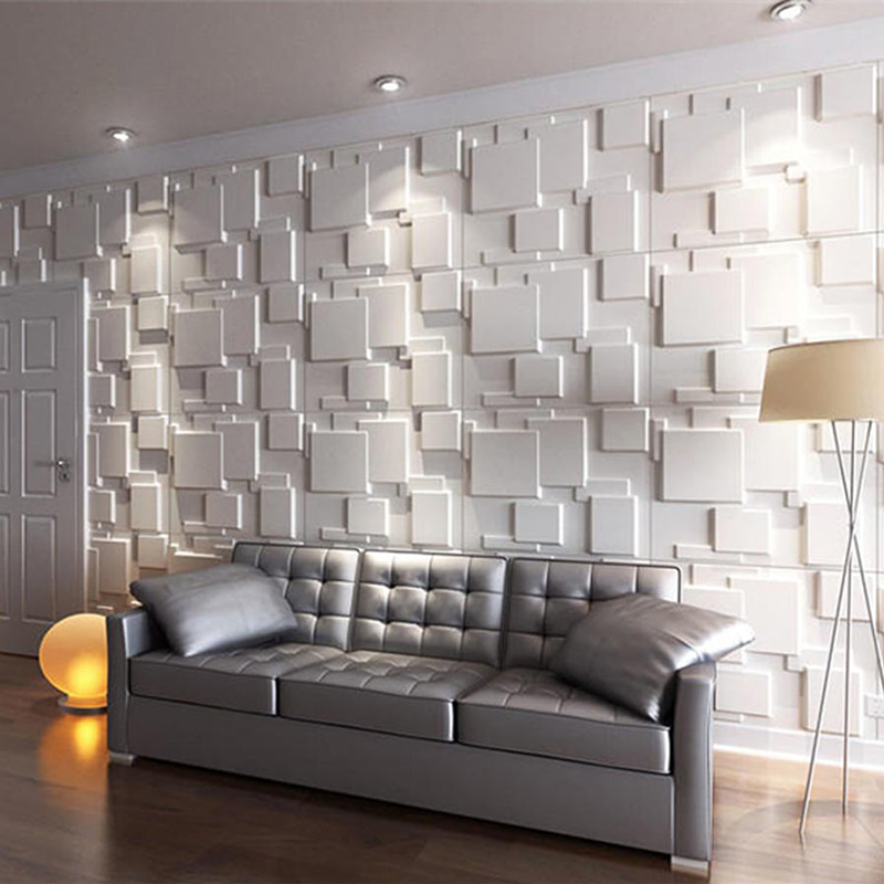 Pared 3D Wandpaneele Tapete Wandbeschichtungen für Heimdekoration Innenpaneel De Pvc Moderne geometrische Villa