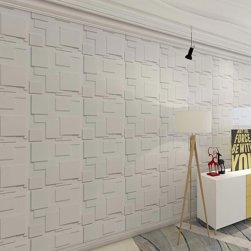 Pared 3D Wandpaneele Tapete Wandbeschichtungen für Heimdekoration Innenpaneel De Pvc Moderne geometrische Villa