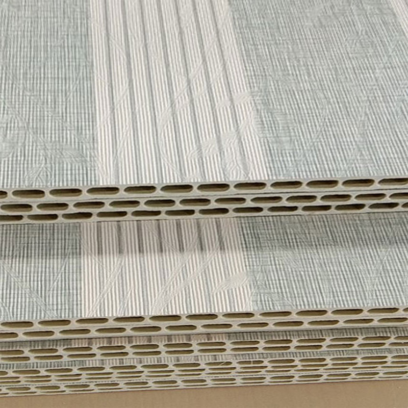 Modernes, integriertes Bambus-Holzfaser-PVC-Wandpaneel für TV-Hintergrund, Hartpaket-Wandpaneel für Innendecken für den Hotelgebrauch