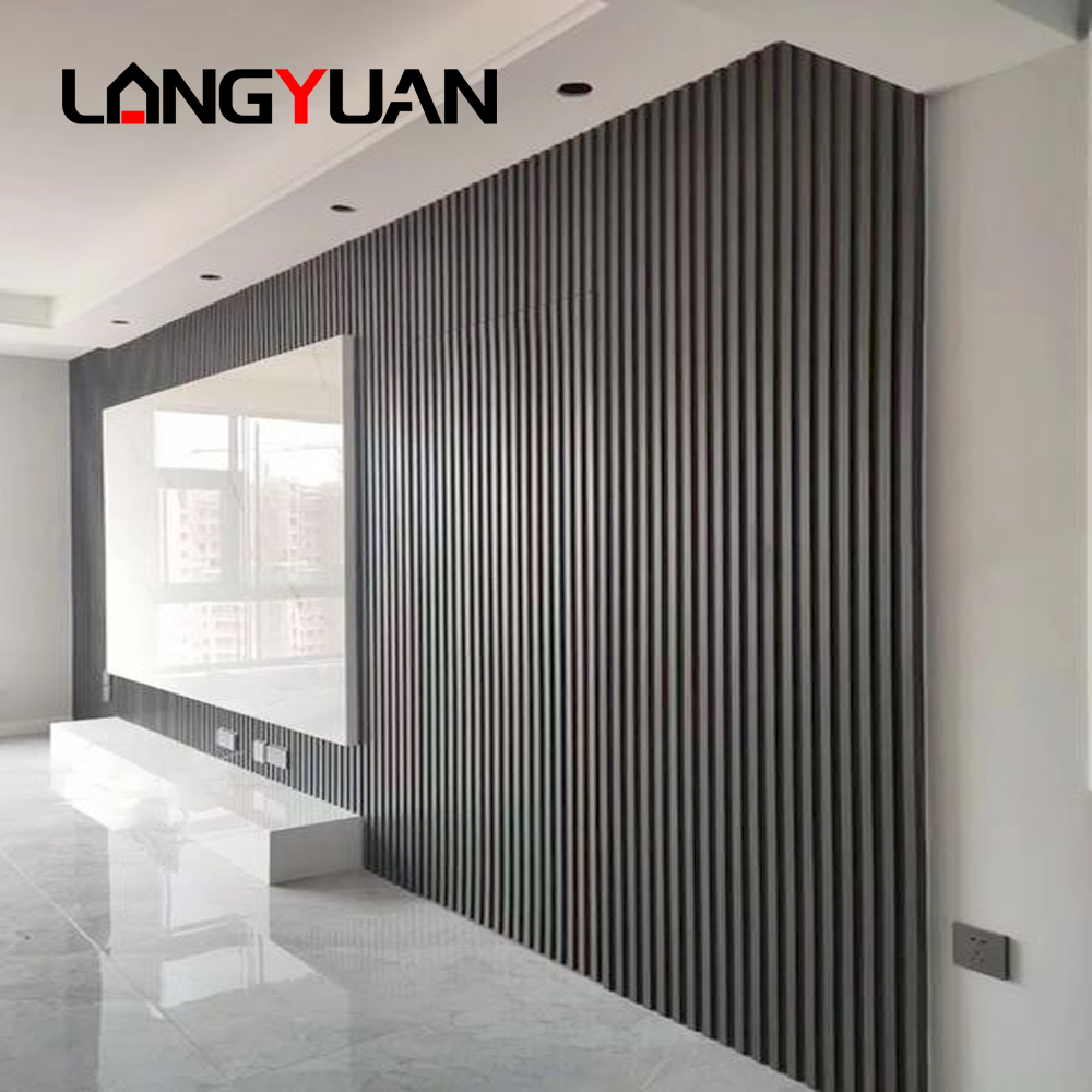 WPC-Wandpaneel für den Innenbereich, Holz-Kunststoff-Verbundwandverkleidung, wasserdicht, schalldicht und feuerfest, für den Einsatz im Fitnessstudio, Heimdekoration