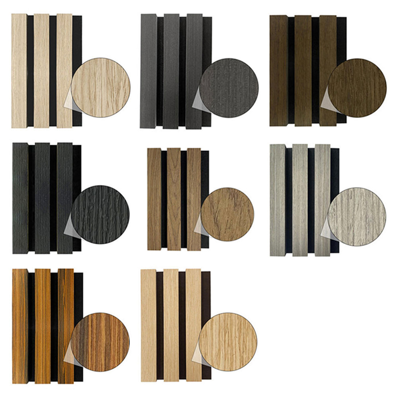 Moderne WPC-Akustikwandpaneele für den Innenbereich, dekoratives ineinandergreifendes Design, schalldicht, feuerfest, schallabsorbierende Außengitterqualität
