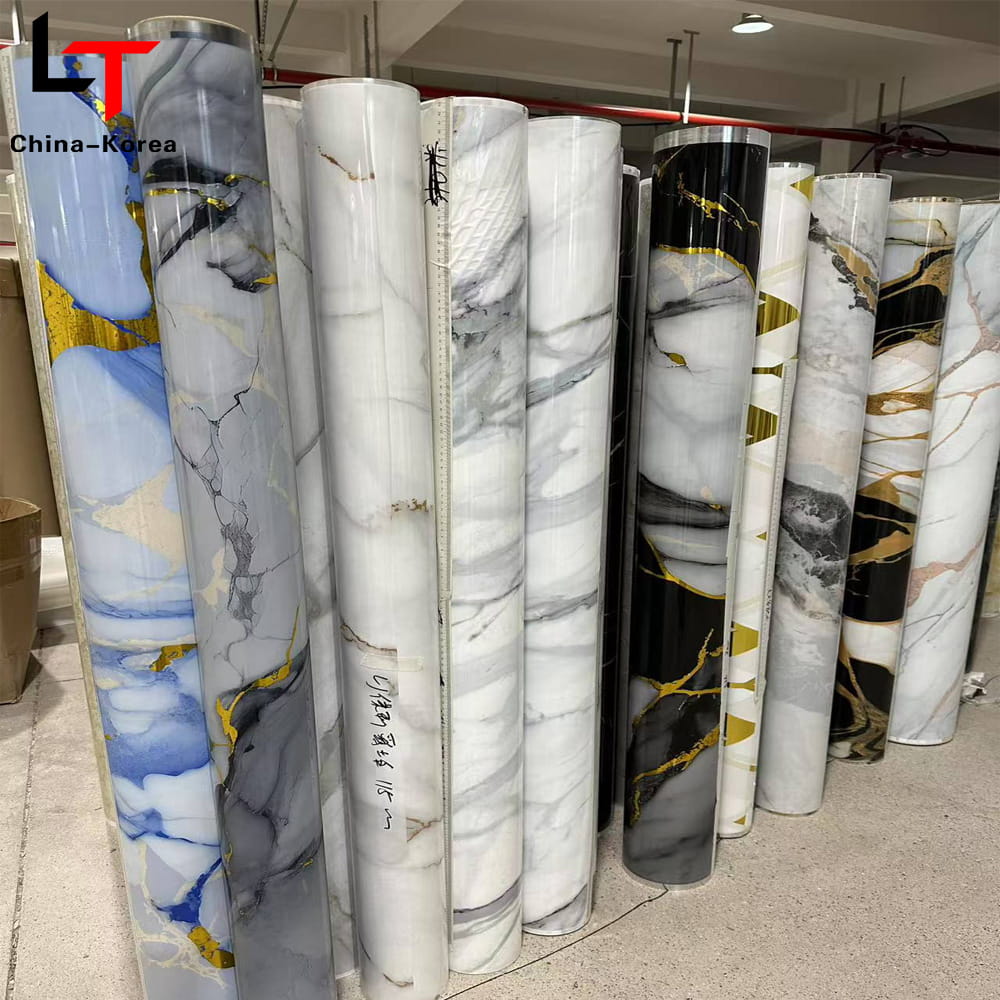 3D 5D Druck Laminierung Wärmeübertragung Film PVC Möbel Dekoration Film Vakuum Presse Folie für Tür Wand Panel WPC UV Board