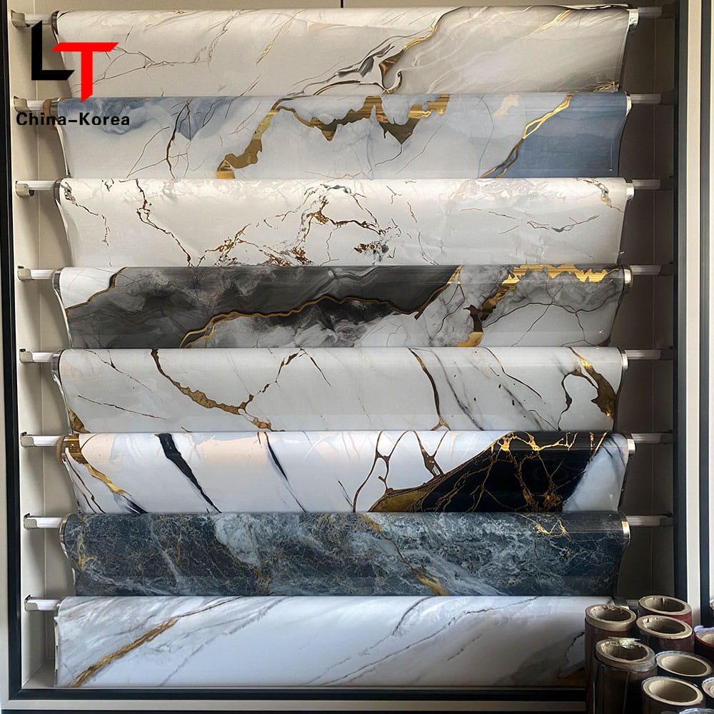 3D 5D Druck Laminierung Wärmeübertragung Film PVC Möbel Dekoration Film Vakuum Presse Folie für Tür Wand Panel WPC UV Board