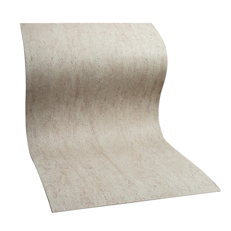 Feuerfestes Fliesenfurnier-Imitat-Innenraum, biegbare weiche Wandverkleidung, Travertin, künstliche, flexible Wandpaneele aus weichem Stein