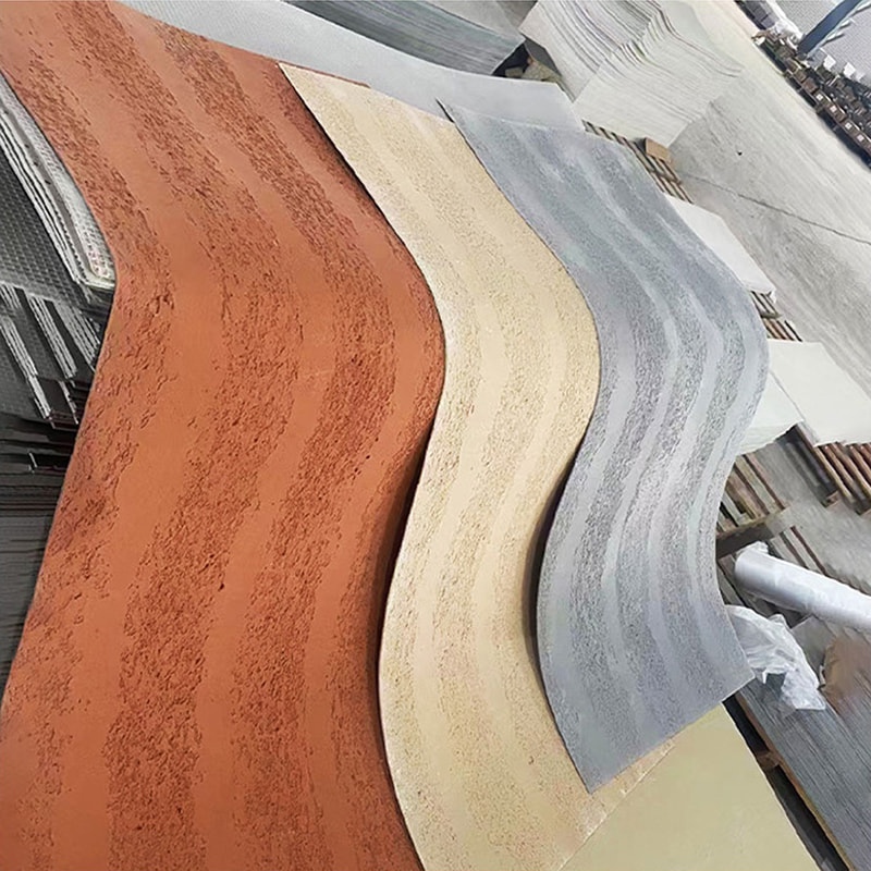 Modernes Design, feuerfeste, leichte Wandpaneele, neues Material, weiche Steinverkleidung, flexible MCM-Fliesen, lineare Steinwandverkleidung