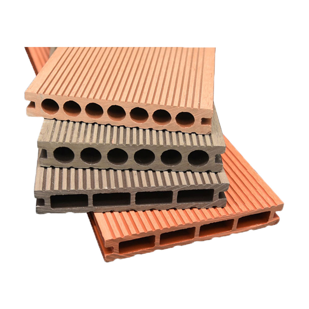 Interlock WPC-Terrassendielen für den Außenbereich, 3D-Prägung, Holzmaserung, Verbund-Terrassendielen, Holz-Kunststoff-Textur-Bodenbelag